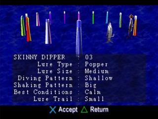 Black Bass/Blue Marlin screenshot 3 for Playstation